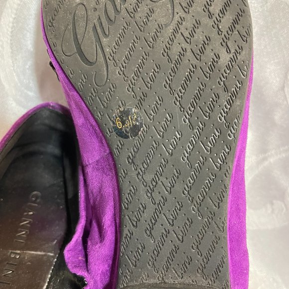 Gianni Bini Ballet Flats Purple Rhinestones Sz.6.5 - Picture 5 of 7